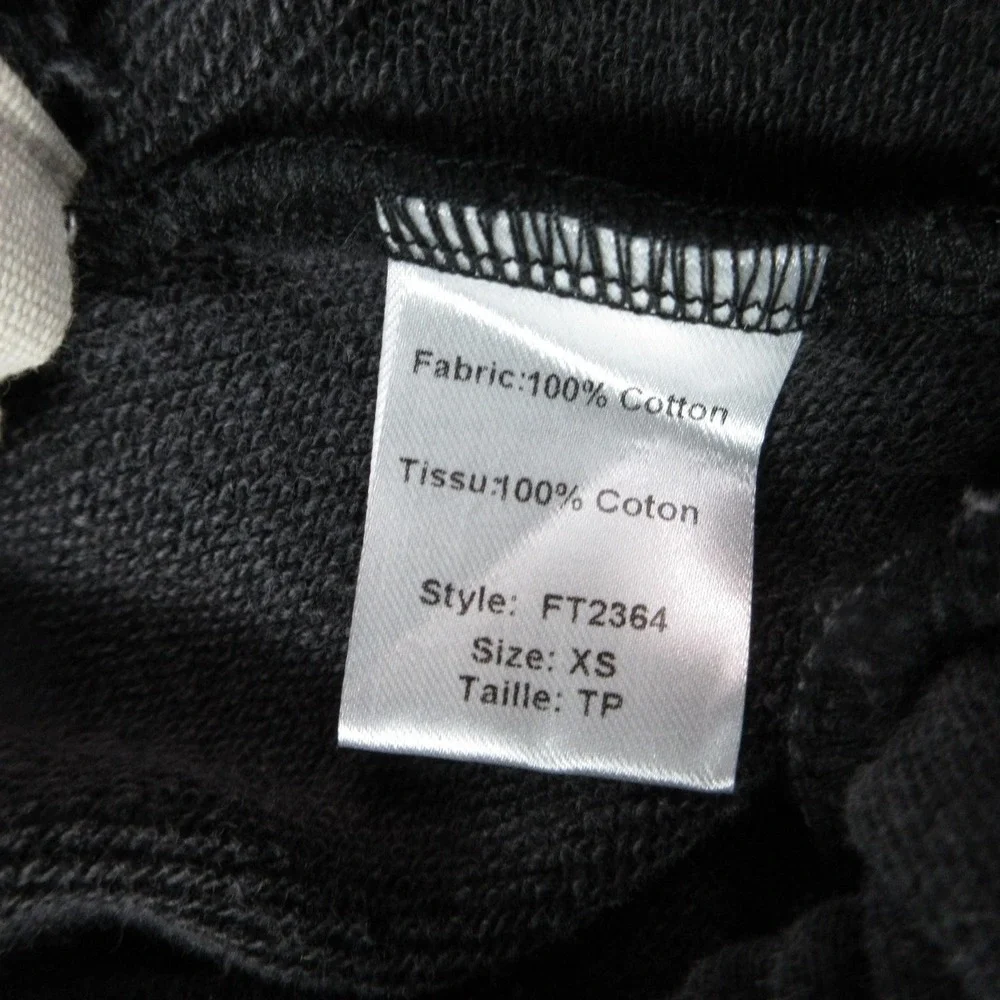 Elan Pants Womens XS Black Wide Leg French Terry Lounge Sweatpants 22x30.5* - Picture 8 of 13